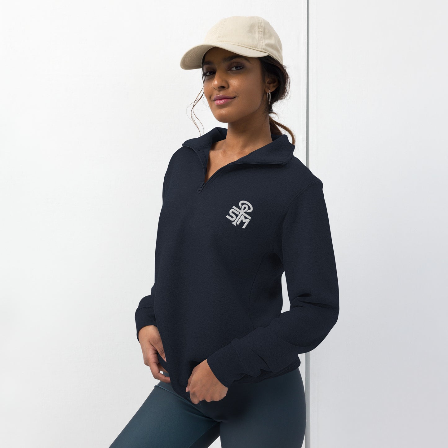 Sky Manor Ankh White Logo Unisex Fleece Pullover