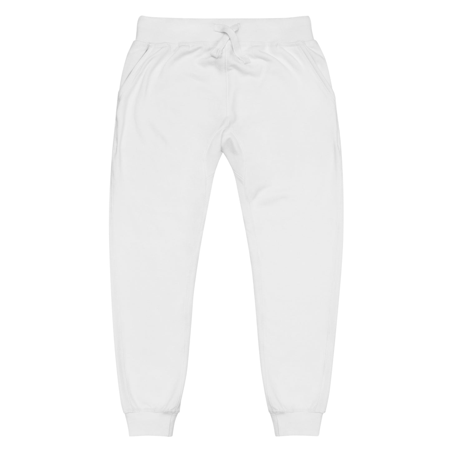 Sky Manor Ankh White Logo Unisex Fleece Sweatpants