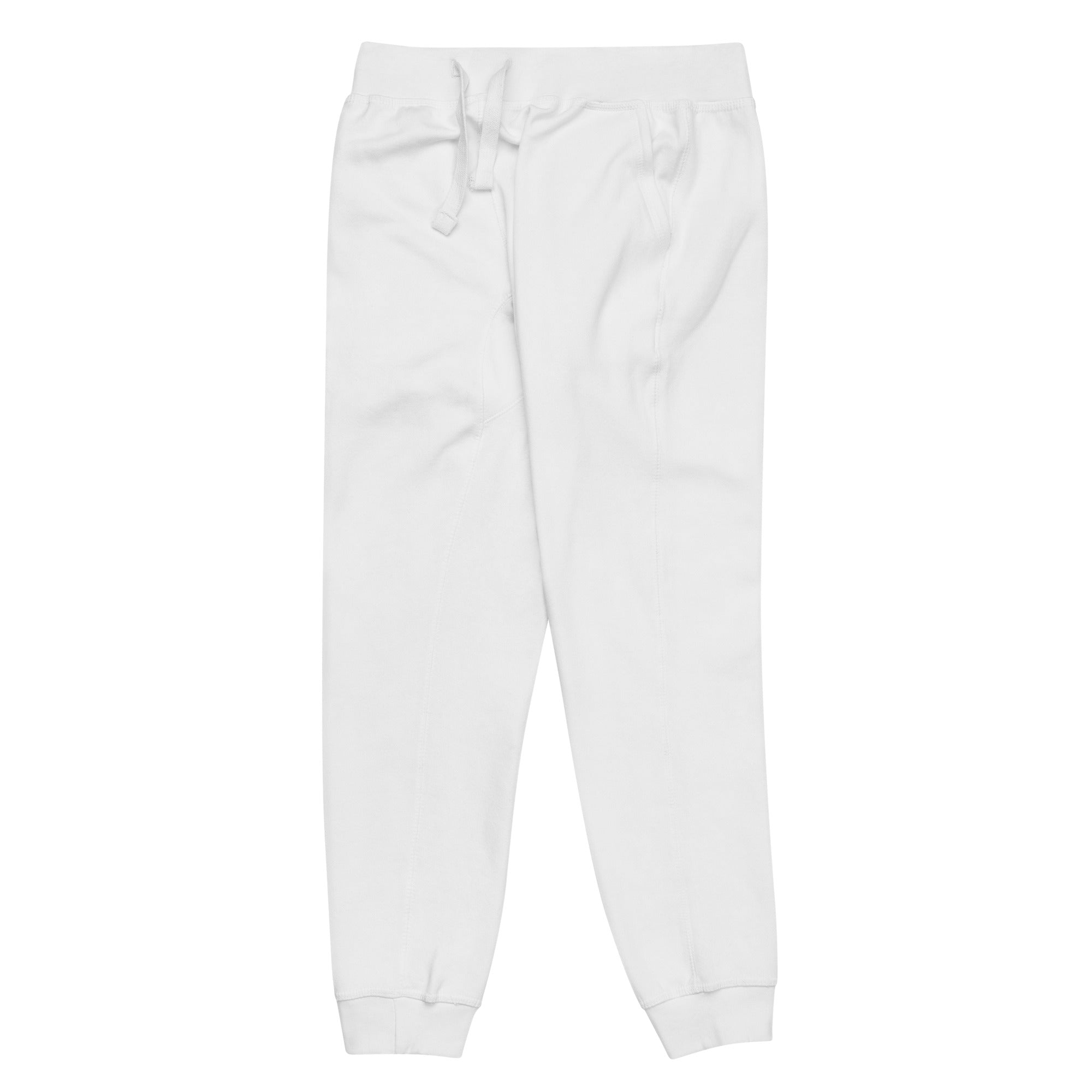 Sky Manor Ankh White Logo Unisex Fleece Sweatpants