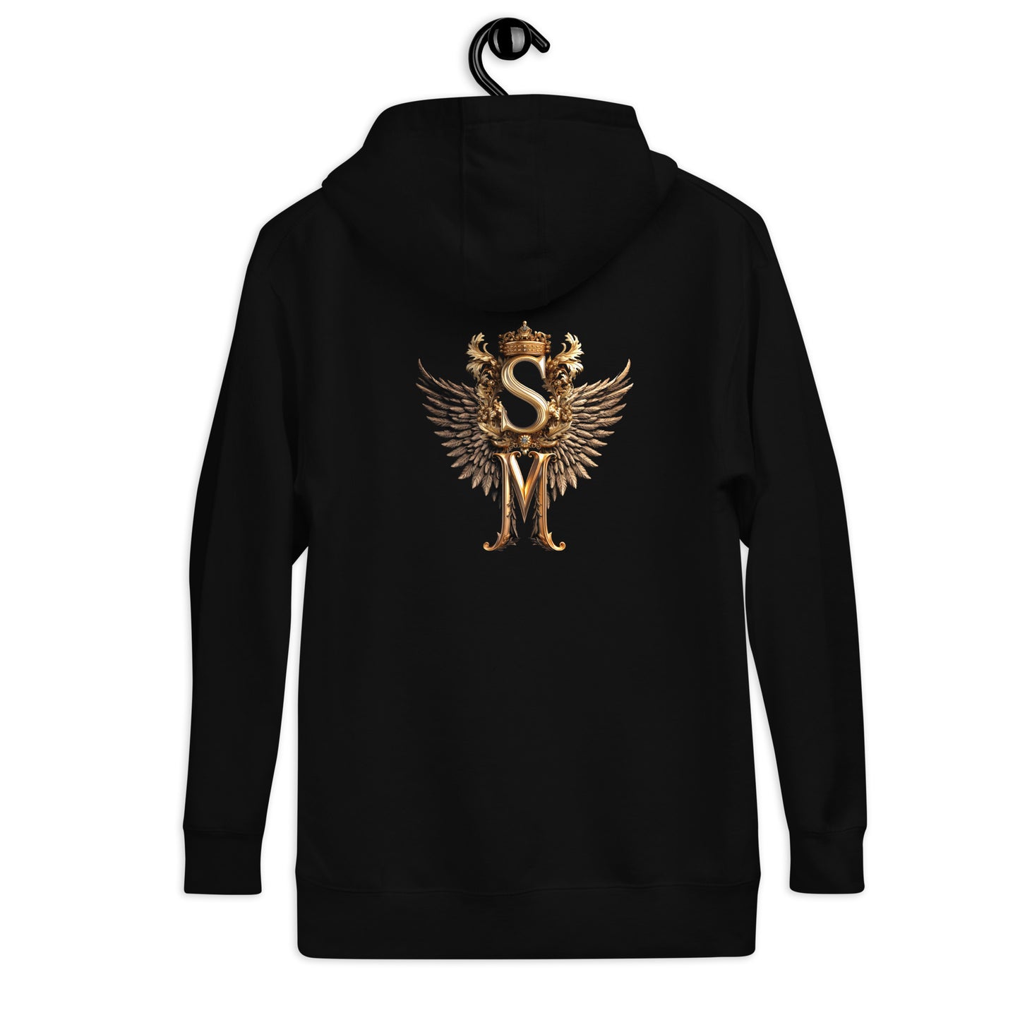 Sky Manor Embroidered White Ankh Logo/Gilded Print Logo Unisex Hoodie