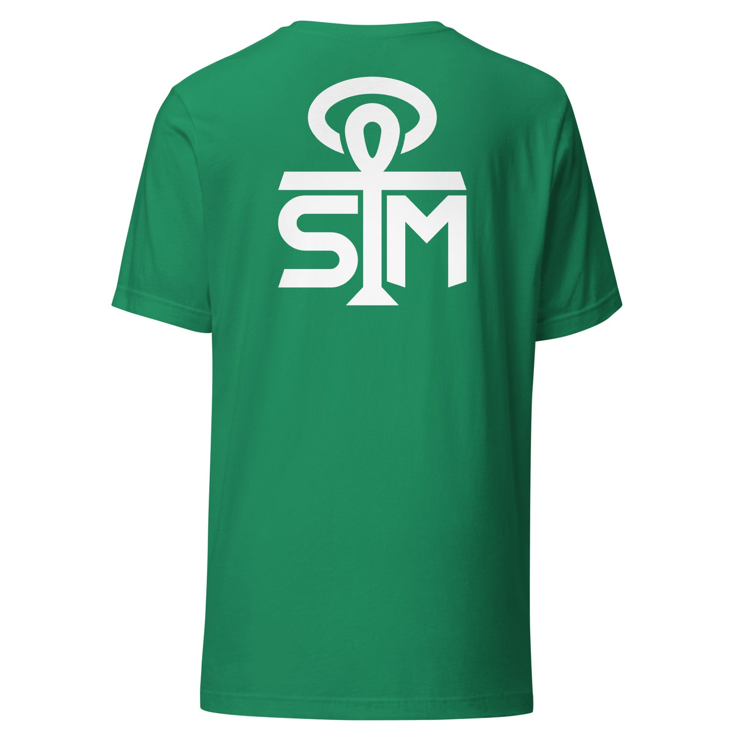 Sky Manor Front/Back Text White Logo Ankh White Logo Unisex Tee Shirt