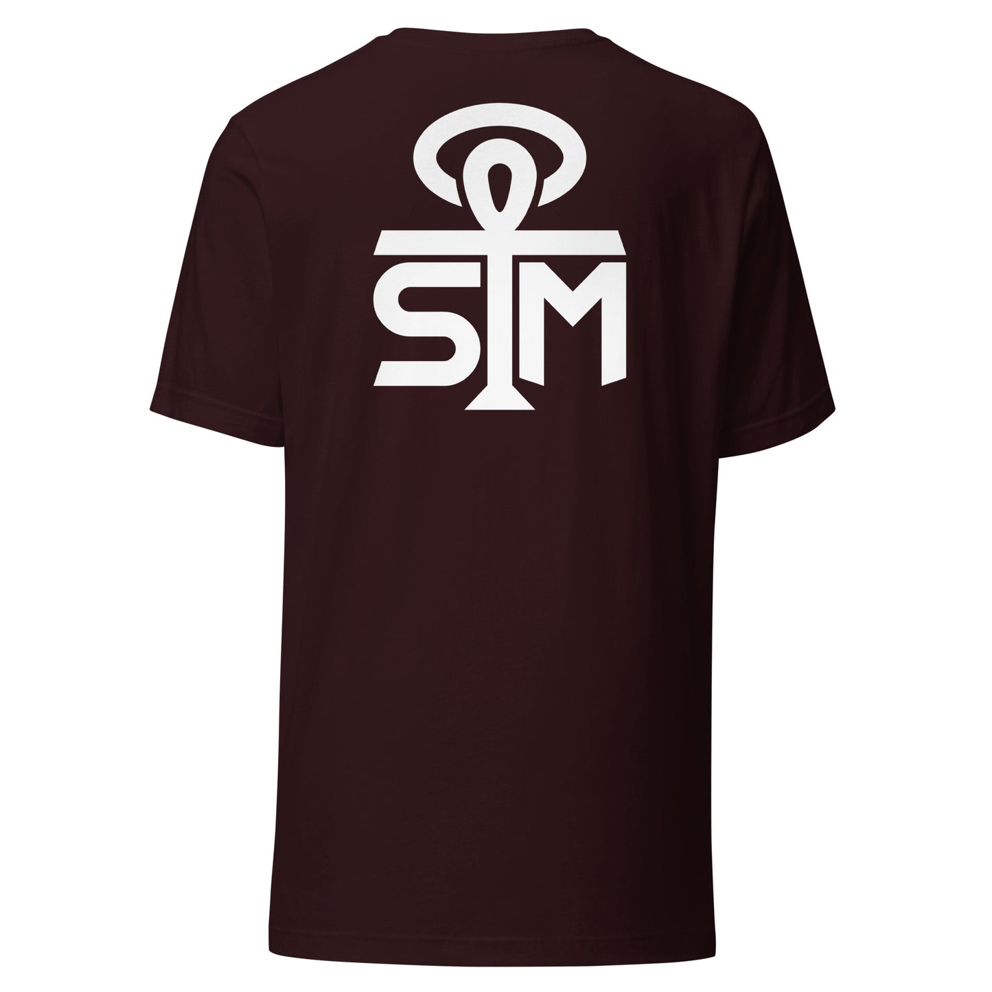 Sky Manor Front/Back Text White Logo Ankh White Logo Unisex Tee Shirt