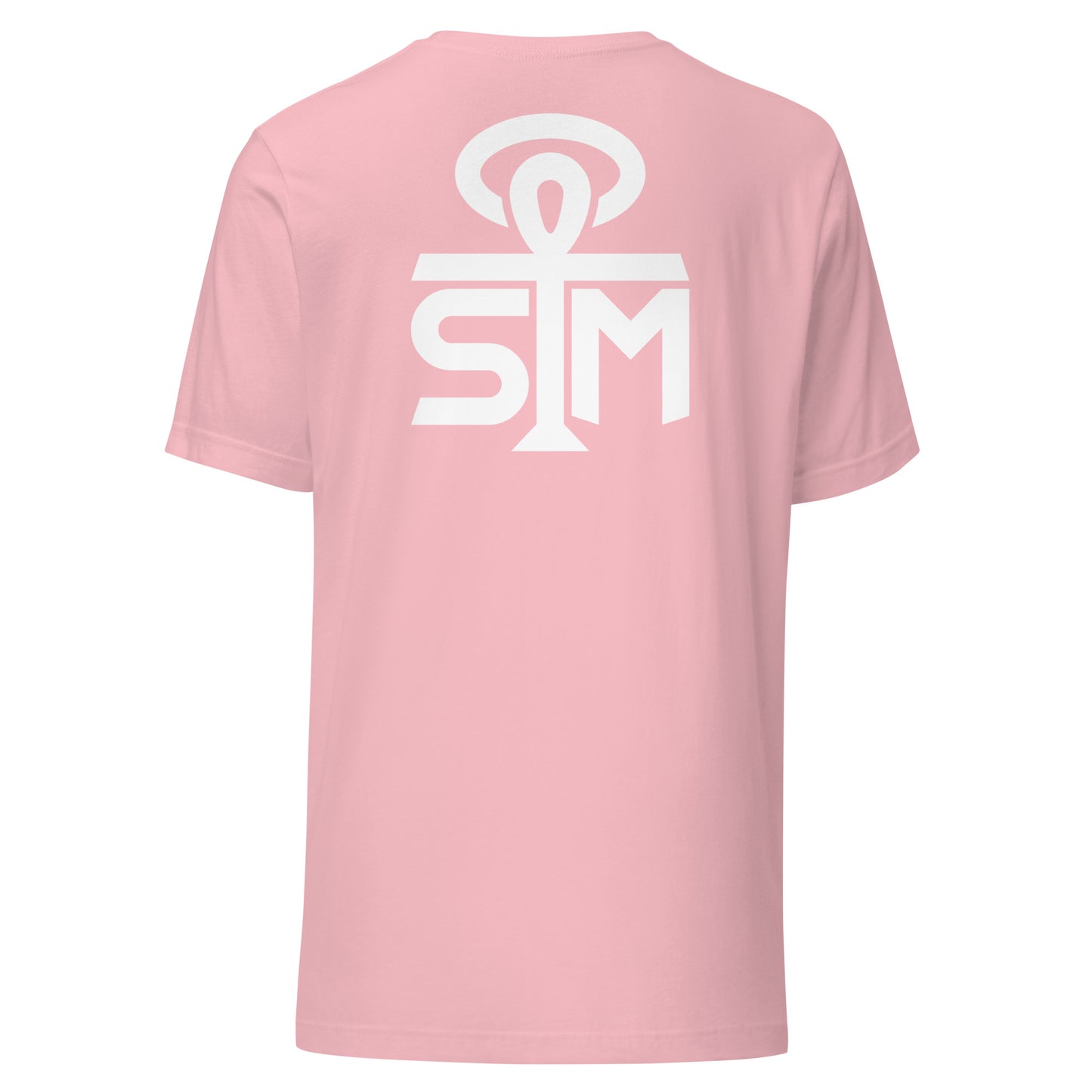 Sky Manor Front/Back Text White Logo Ankh White Logo Unisex Tee Shirt