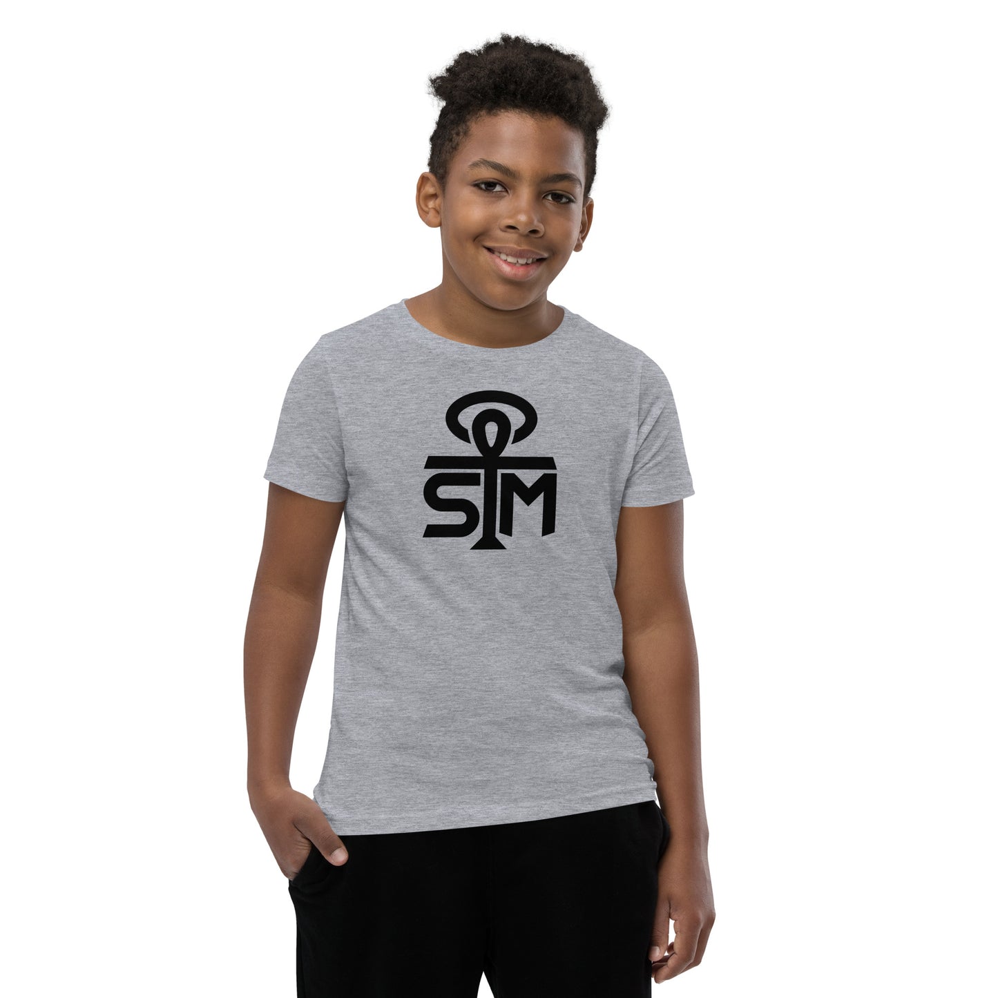 Sky Manor Youth Ankh Black Logo Short-Sleeve Tee Shirt