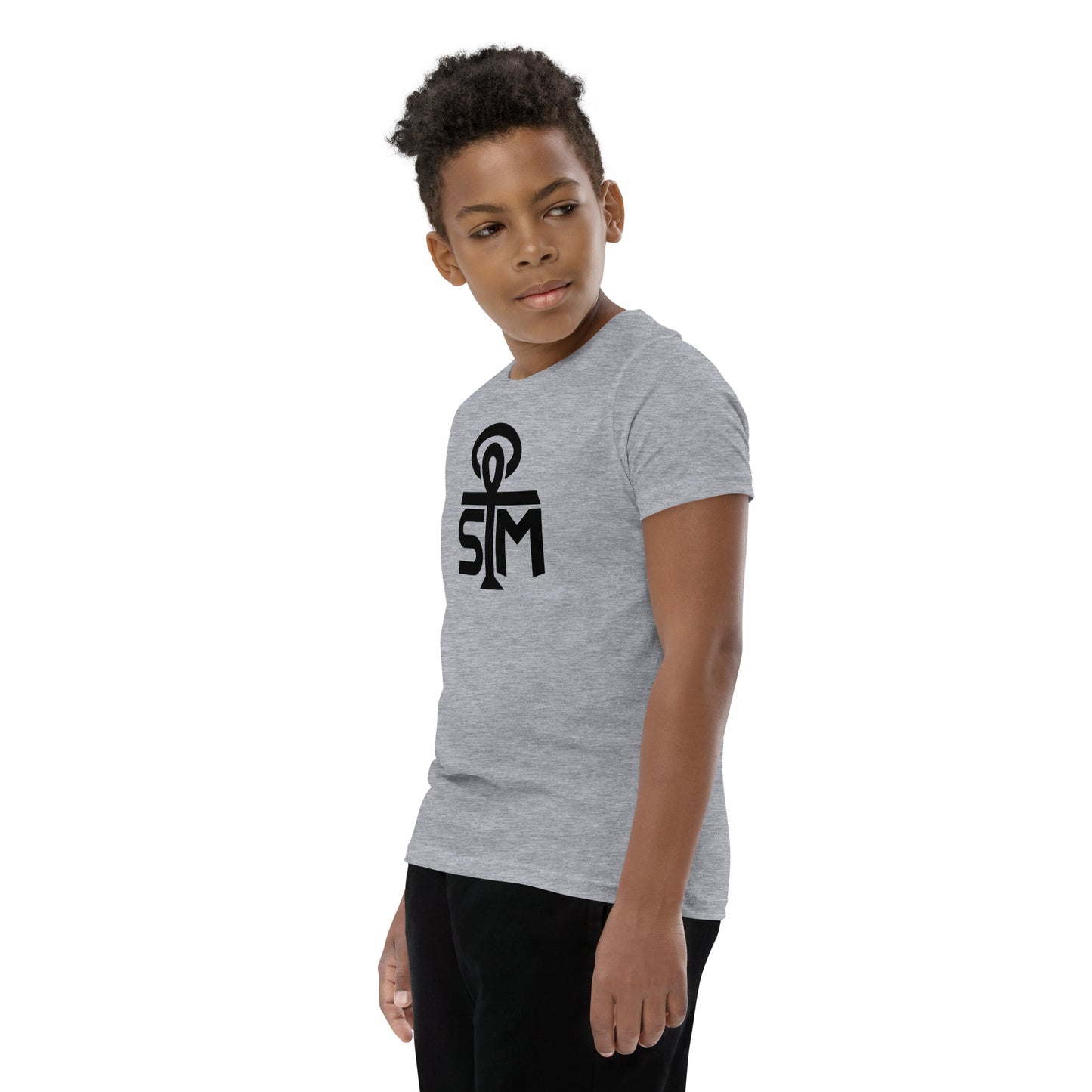 Sky Manor Youth Ankh Black Logo Short-Sleeve Tee Shirt