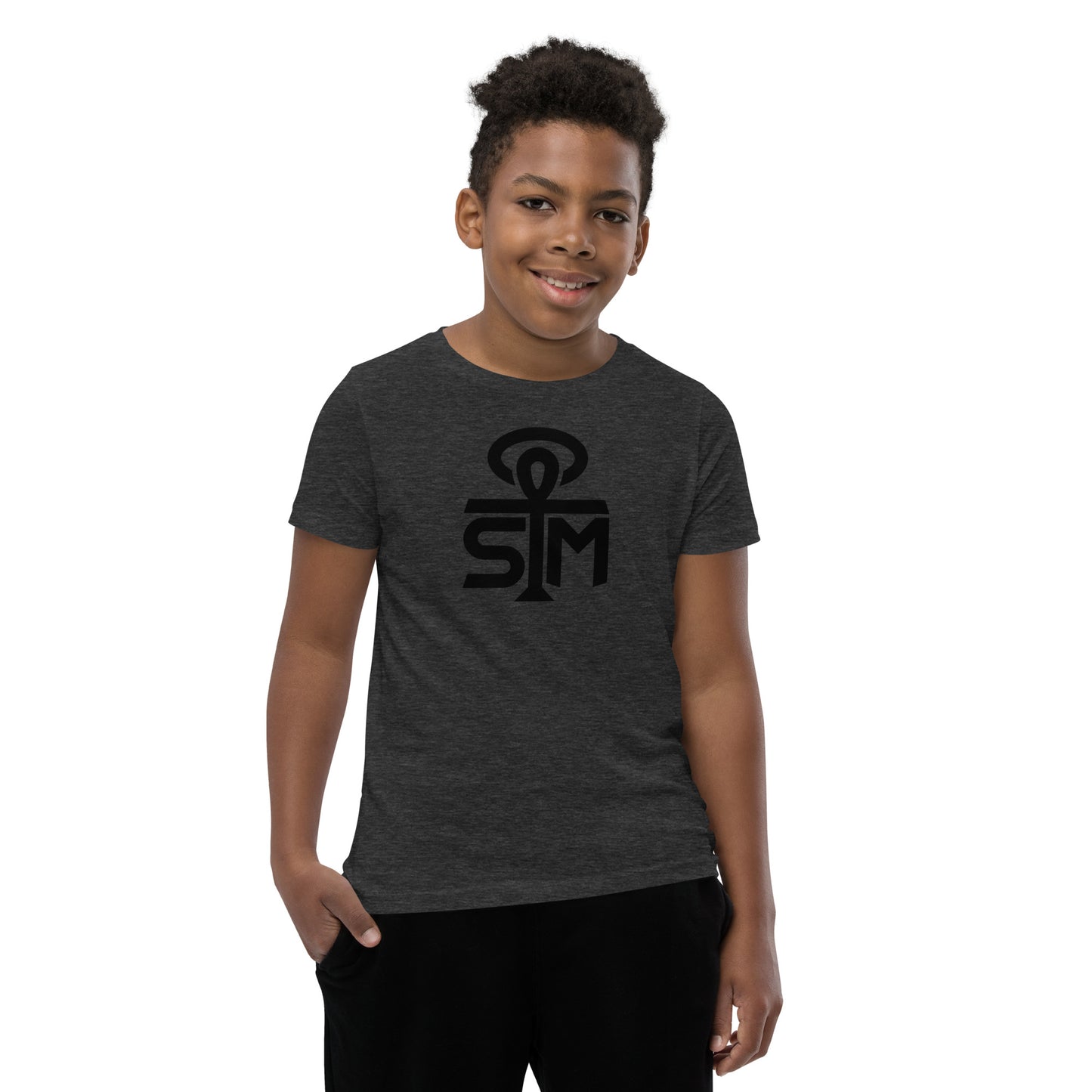 Sky Manor Youth Ankh Black Logo Short-Sleeve Tee Shirt