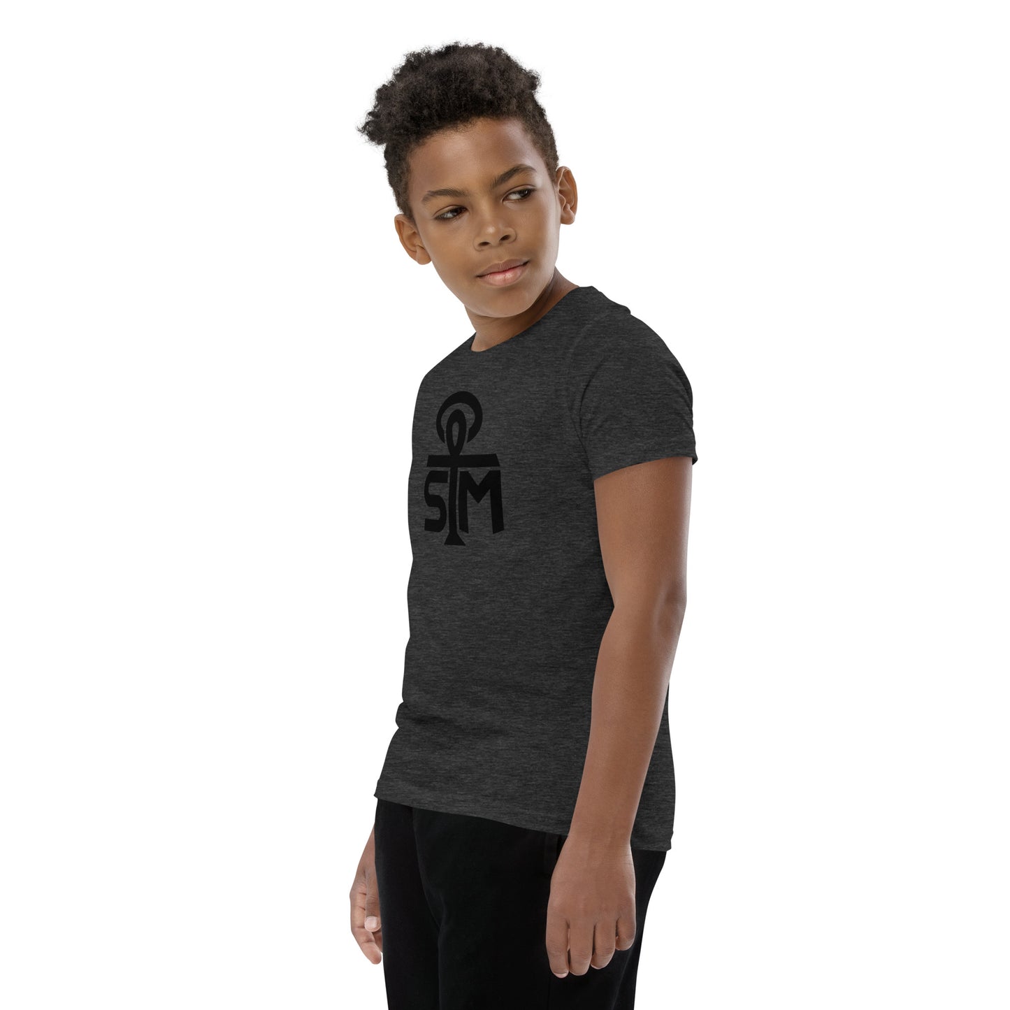 Sky Manor Youth Ankh Black Logo Short-Sleeve Tee Shirt