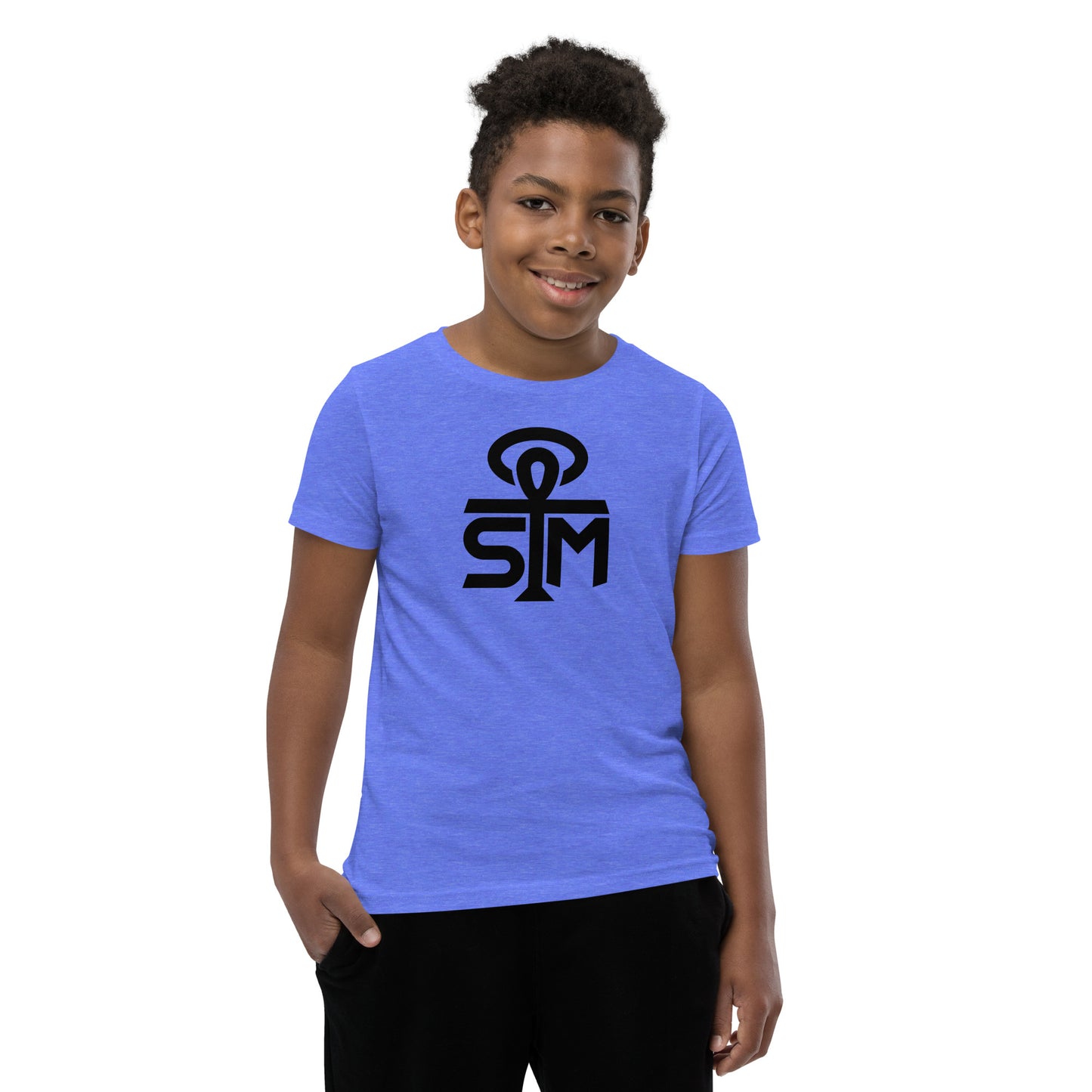 Sky Manor Youth Ankh Black Logo Short-Sleeve Tee Shirt