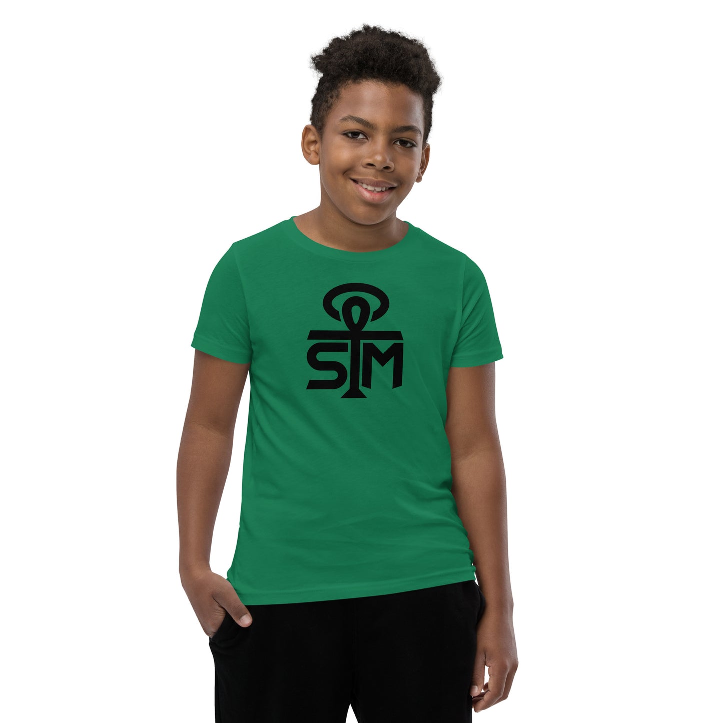 Sky Manor Youth Ankh Black Logo Short-Sleeve Tee Shirt