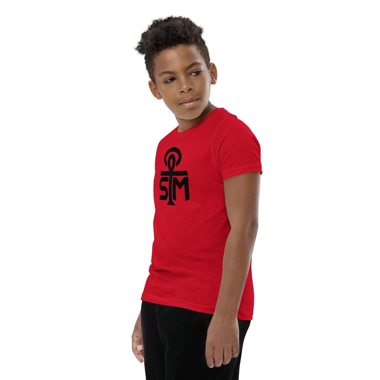 Sky Manor Youth Ankh Black Logo Short-Sleeve Tee Shirt