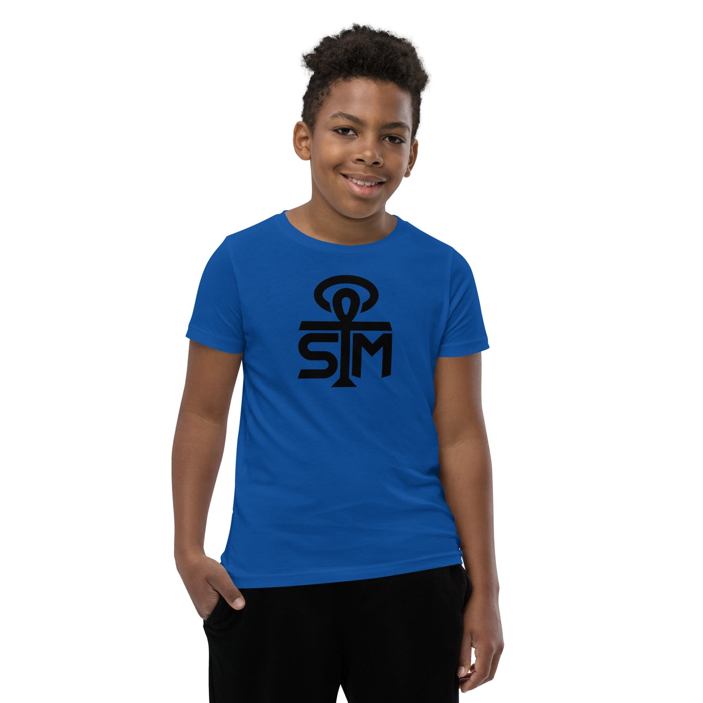 Sky Manor Youth Ankh Black Logo Short-Sleeve Tee Shirt