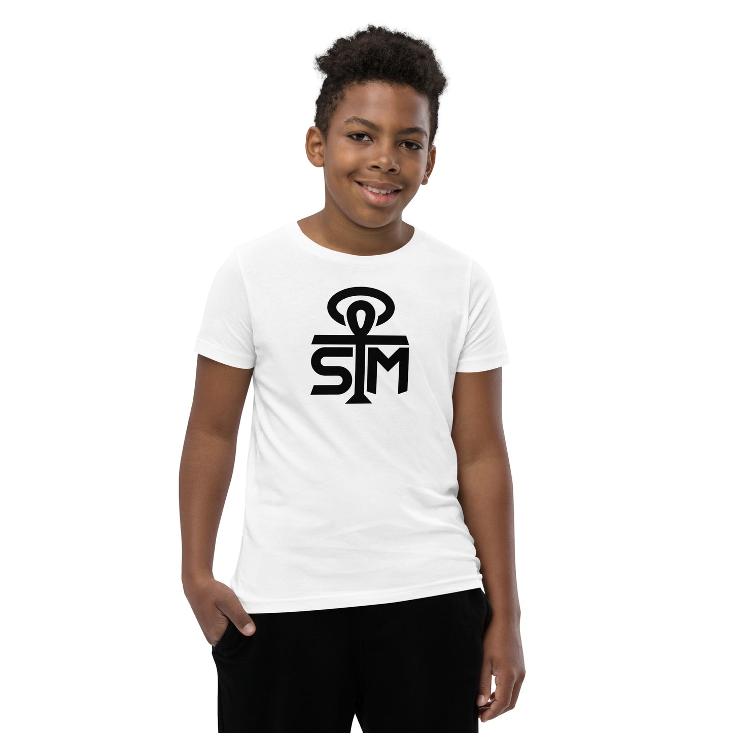 Sky Manor Youth Ankh Black Logo Short-Sleeve Tee Shirt