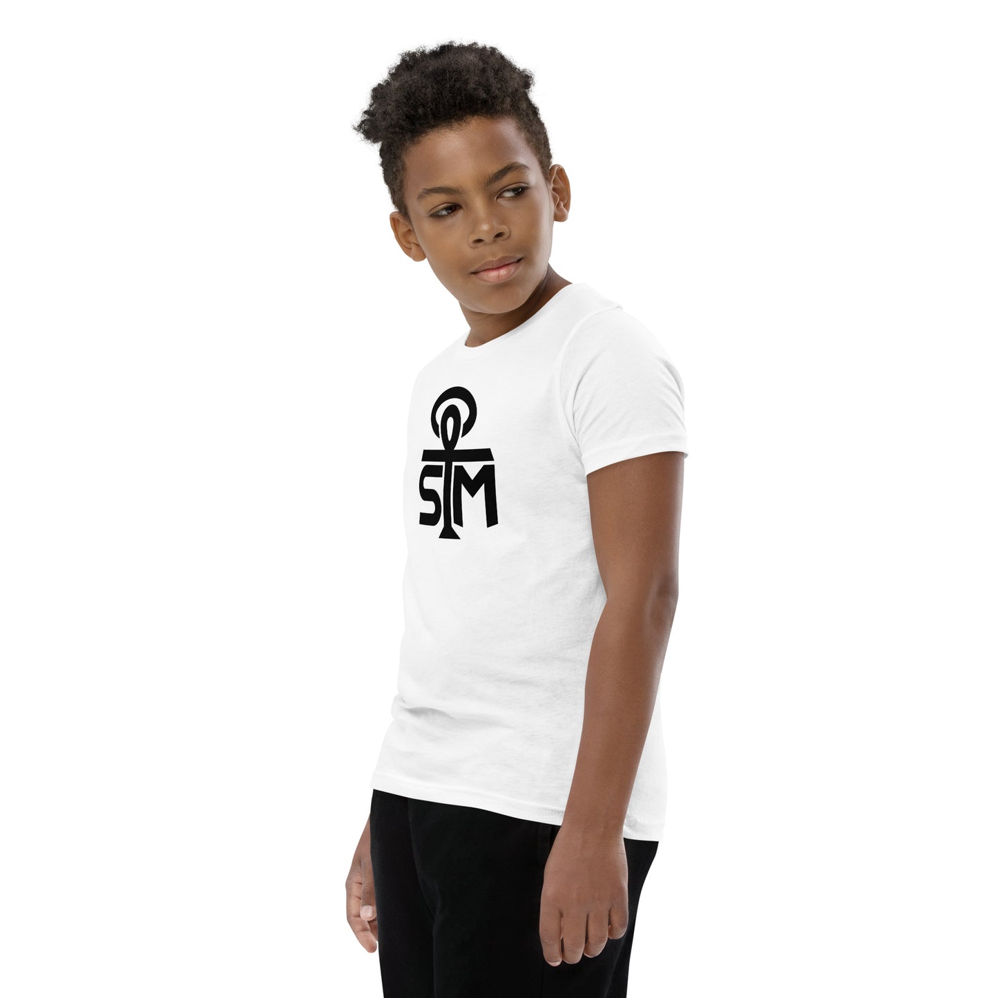 Sky Manor Youth Ankh Black Logo Short-Sleeve Tee Shirt